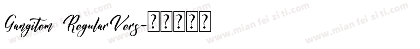 Gangitem RegularVers字体转换